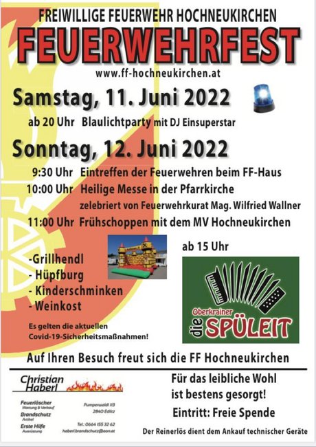 Feuerwehrfest in Hochneukirchen