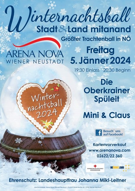 Winternachtsball 2024 Arena Nova Wiener Neustadt